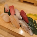 割烹 勘べえ - お寿司7貫