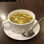 Kuta Bali cafe - ランチメニューのスープ