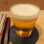 帰燕 - まずはグラスビールから。