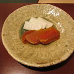 帰燕 - 兵庫のカラスミ。長芋を添えて。今年初めてのカラスミ美味しかった。