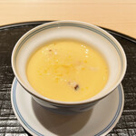 新ばし 星野 - 焼き白子の茶碗蒸し