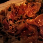 博多一番どり　居食家あらい - 鶏タタキの、タタキアップです