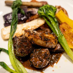 わいん食堂 Chez とし - 2021.12 えぞ鹿もも肉ステーキ ロッシーニ風（6,800円）