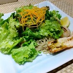 悠日 - 海老ホタテ蕎麦