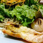 悠日 - 海老とホタテのアップ