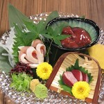 Assorted free range chicken sashimi (3 types)