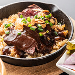 Steak garlic rice plate 150g