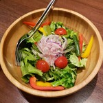 jikyuuantsukubasouteuchisobaizakayashushu - いばらき地野菜のグリーンサラダ　750円