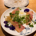 焼鳥 市松 - 鶏もも肉の生ハム