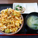 Tempura Tensaku - 海鮮かきあげ天丼 ¥850