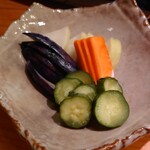 心楽 - 漬け物盛り合わせ 350円