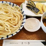 まつ奈 - 野菜鳥肉汁うどん&野菜天ぷら３種
