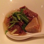 牛ロースすき焼きと揚げ海老芋