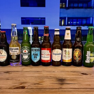 世界各國的啤酒有200種以上!600日元~提供♪