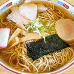 元祖十文字中華そば マルタマ - 中華そば（大盛り）