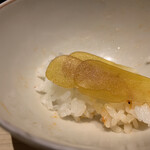 温石 - 嫌味のない、きれいな唐墨。この薄さが個人的な好みストライク！