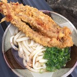 讃岐うどん がもう - あついうどん小150円＋天ぷら100円