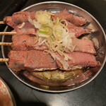 蒼屋 - レバー若焼き、レアでねっとり系の美味いやつ。