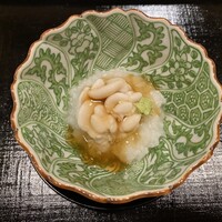津の守坂 小柴 - 鯛の白子 on お粥