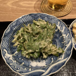 茜坂大沼 - 春菊の天麩羅