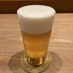 茜坂大沼 - まずは生ビールで乾杯