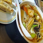 餃子の王将 - あんかけラーメンセット