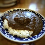 河 - ◆カレー(小盛：700円）＋ハンバーグ(250円）・・小盛でも「ご飯2杯弱」、カレールーはかなり濃厚。