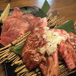 七輪さく - 牛さくカルビとタン！