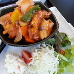 食楽亭 - 酢豚定食680円