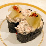 かっぱ寿司 - ・サラダ軍艦／ガリのっけ、七味ちらっ