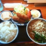 Nakajimaya - ミニ丼セット（ヒレ串カツ）￥８００