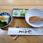 札幌のうなぎや - 薬味と漬物