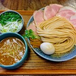 若葉 - つけそば並(200g) ＋ ネギ増し ＋ 味噌味玉