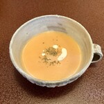 ジャム cafe 可鈴 - 【週替わりランチ 1,050円(税込)】今日のスープはトマトのポタージュ
