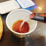 Edo Kirisoba Sekisen - 蕎麦つゆを蕎麦湯で割って楽しみます。
