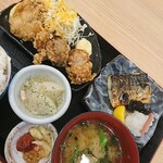 Shokudou Takahiro - あんこうの唐揚げととろサバ焼きの定食