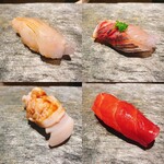 Sushi Hibari - 煮ハマ・マグロの漬など
