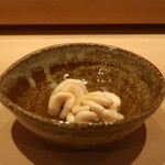 鮨 しみづ - 鱈の白子の蒸し物