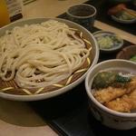 Suginoya Honjin - ミニイカ天丼と麺セット
