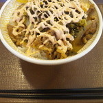 すき家 - 高菜明太マヨ牛丼　大盛・４９０円