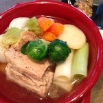 Tsukishimabaru - ポークスペアリブと冬野菜のポトフ ポーメリーマスタード添え
