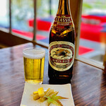 つれづれ - ◎ビールで喉を潤す。昼間のビールも美味い。