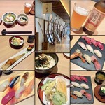 Uozake Sushidokoro Sushiyama - まとめ/べつのセットも写真は混ぜこぜです。