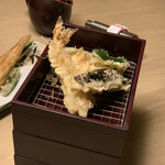 天ぷら やす田 - 海老天ひつまぶしは3段