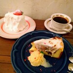 Atorie No Kafe Ando Ba- - ■ローストチーズケーキ
                        ■とろけるショートケーキ
                        ■ブレンドコーヒー