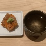 熟成鮨 万 - あん肝＆日本酒