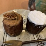ウチヤ ベイク ショップ - カヌレ：いちじくシナモンとミルクティー