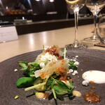 厨翠山   - 槍烏賊、豆苗、シャインマスカット、旭神威酒粕