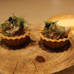 厨翠山   - お食事前のお楽しみ‥〆さばのキャビアのせ