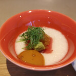 厨翠山   - まぐろ　とろろ　大葉　醤油エスプーマ